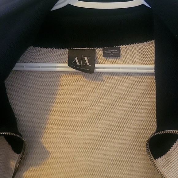 Mens Armani Exchange zip up to the top tan and black size small brandnew ๐ - Picture 7 of 17